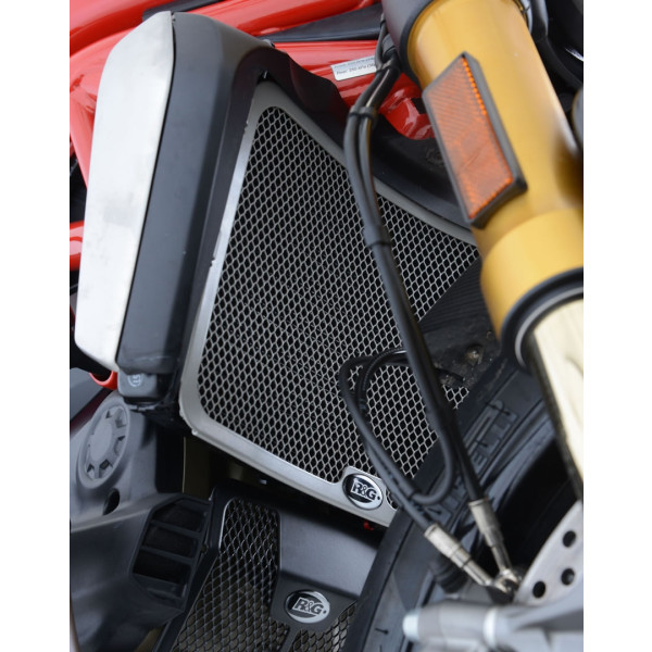 R&G Radiator Guards for Ducati Monster 1200, 1200S, Monster 821 '14- & Hypermotard 950 ’19- (SP/RVE '21-), Diavel 1260 (S) '19-'20, Supersport (S) '17-20 & Supersport 950 S '21- 
